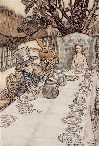 (RACKHAM, ARTHUR.) Carroll, Lewis. Alices Adventures in Wonderland.